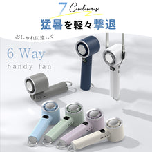 画像をギャラリービューアに読み込む, ポータブル扇風機 携帯扇風機 1秒冷感 冷却プレート付 瞬間冷感 ミニ扇風機 USB扇風機
